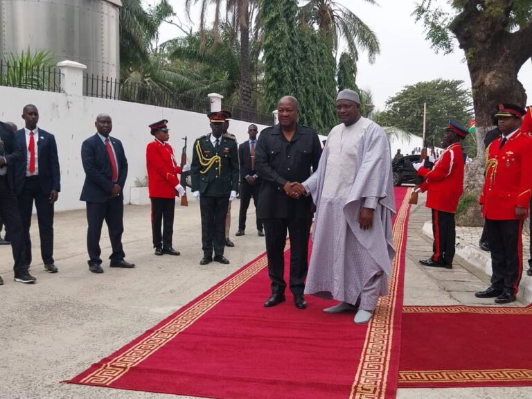 President Mahama vows justice for Jammeh victims, including 44 Ghanaians, during Gambia visit