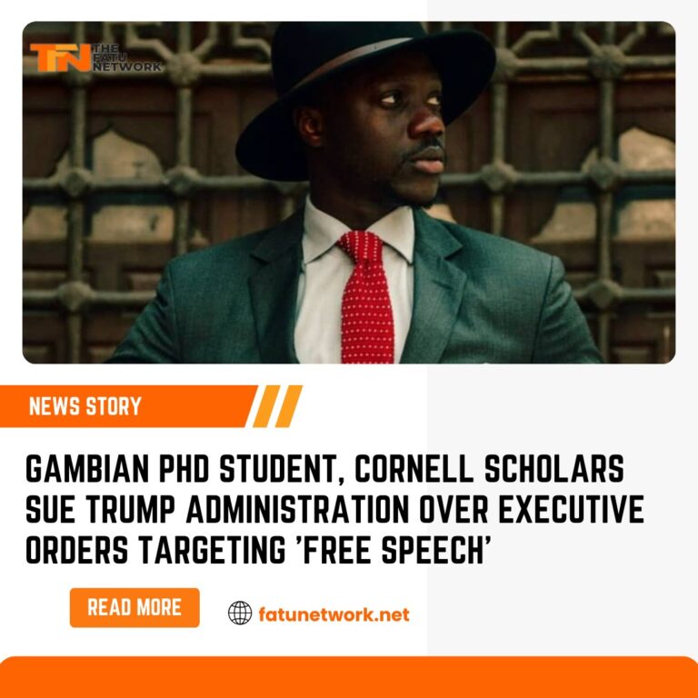 Gambian PhD student, Cornell scholars sue Trump administration over executive orders targeting ‘free speech’