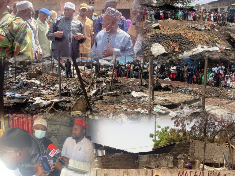 President Barrow Assesses D40m Market Damage; Government Awaits Official Report