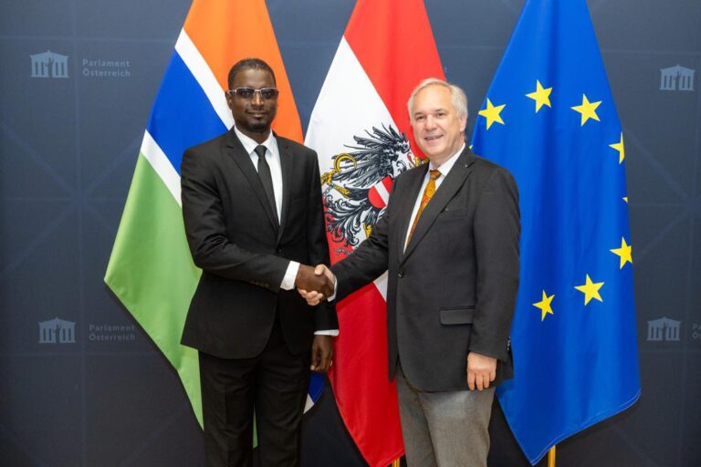 Deputy Speaker Njie Meets Austrian Parliamentary President to Strengthen Bilateral Cooperation