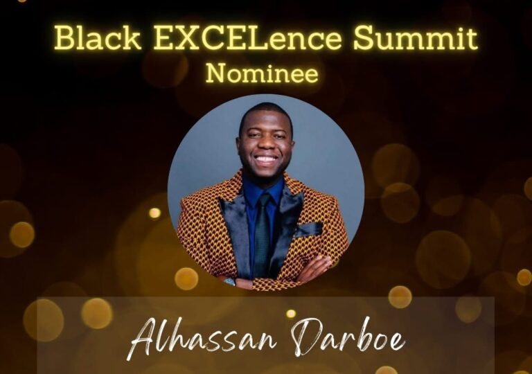 From Gunjur to Knoxville: Alhassan Darboe Nominated for Black EXCEL-ence Award