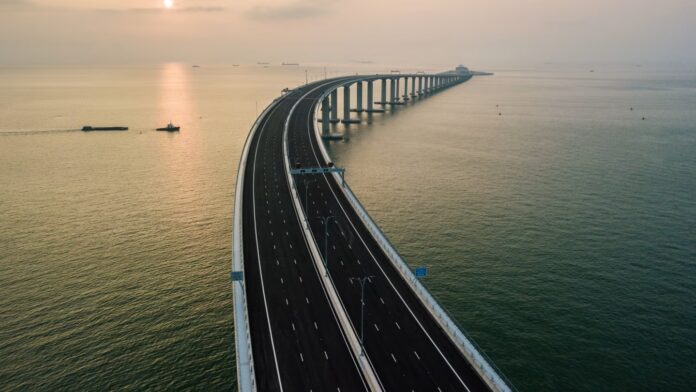 China Belt and Road Initiative connecting Asia, Europe, and Africa through infrastructure projects