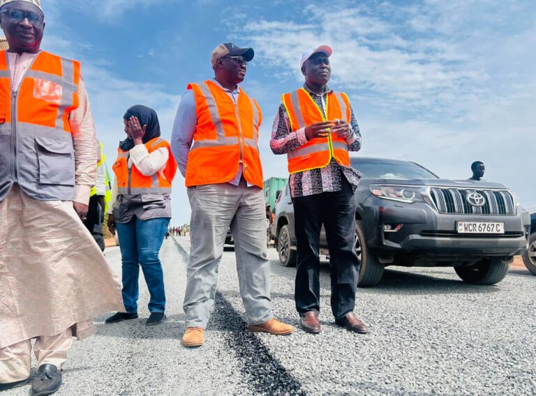 Minister Sillah Assesses Rural Road Progress in Nationwide Infrastructure Drive