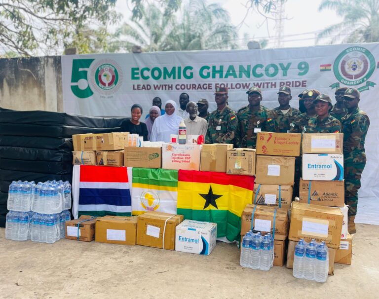 ‘Without support, nothing can be achieved’ – Ghancoy 9 Commander Says at EFSTH Medical Equipment Donation