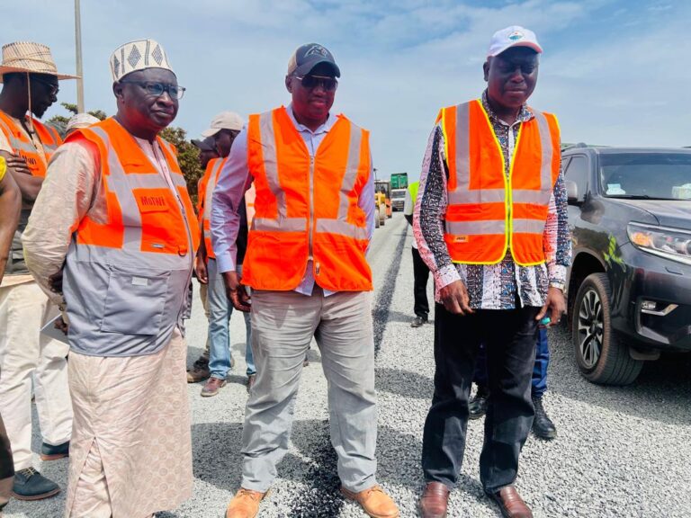 Minister Sillah Assesses Rural Road Progress in Nationwide Infrastructure Drive
