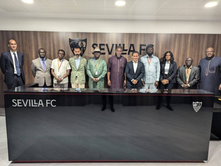 VP Jallow Pays Tribute to Biri-Biri at Sevilla FC, Explores New Avenues for Gambia–Spain Sports Cooperation