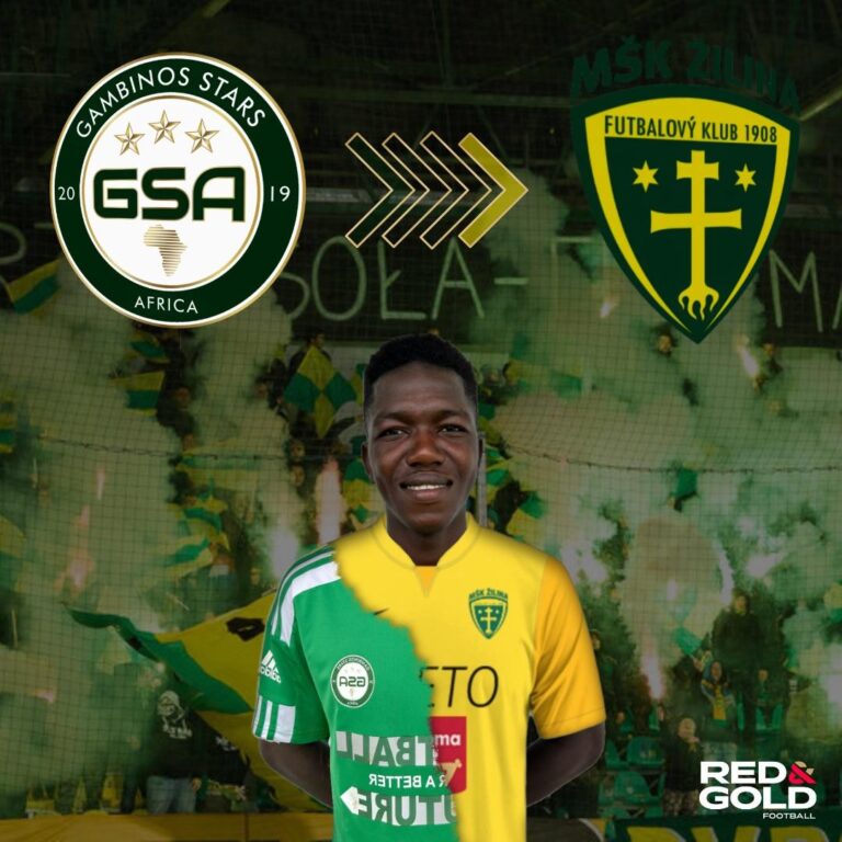 Gambinos Stars Africa Announces Bubacarr Sillah’s Transfer to Slovak Club MŠK Žilina