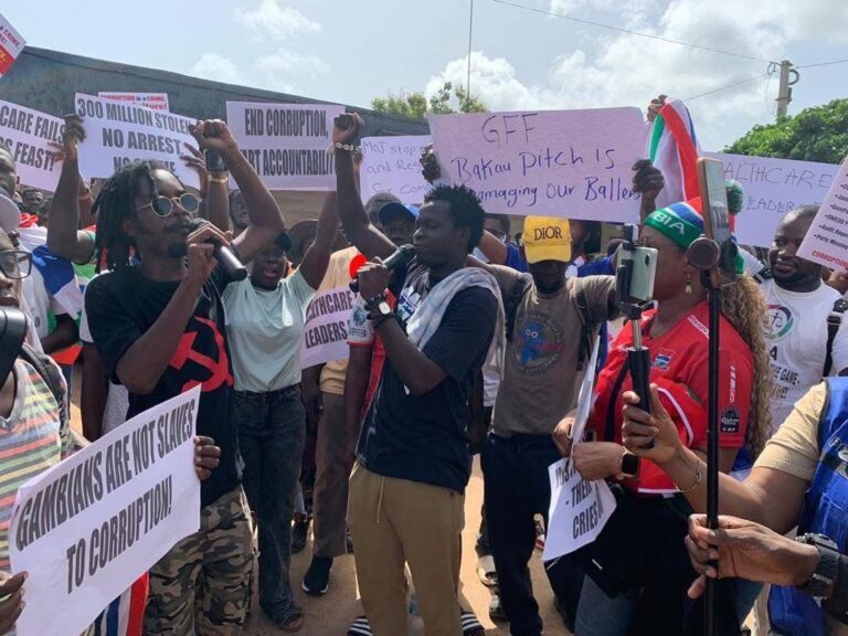 Protesters Jeer NSC Director as GALA Delivers Damning Petition Against GFF at Westfield
