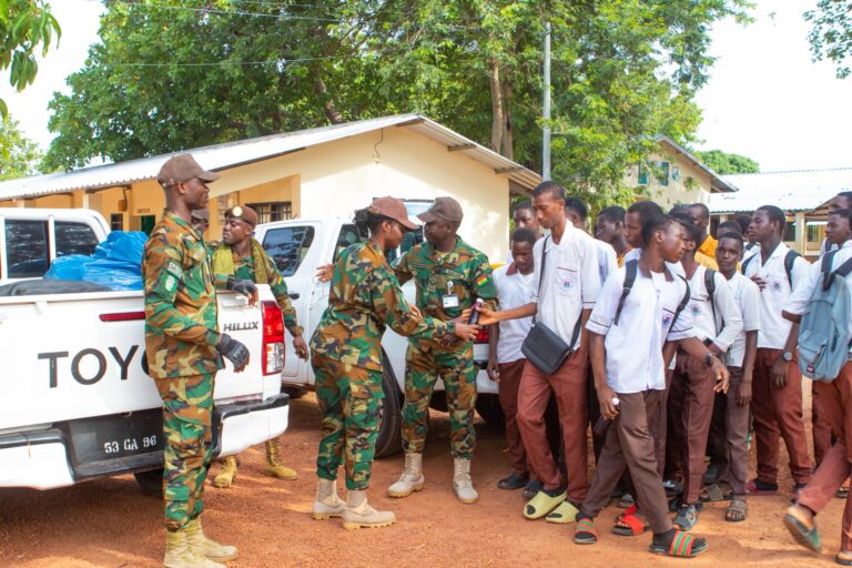“This Support Is Timely and Impactful,” Says Principal as Ghanaian ECOMIG Troops Donate to Farafenni School